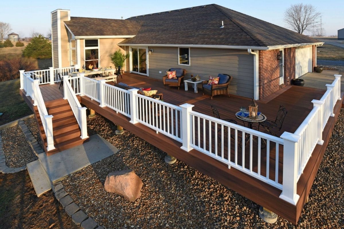 Cape May County Deck Builders Wraparound Deck NJ