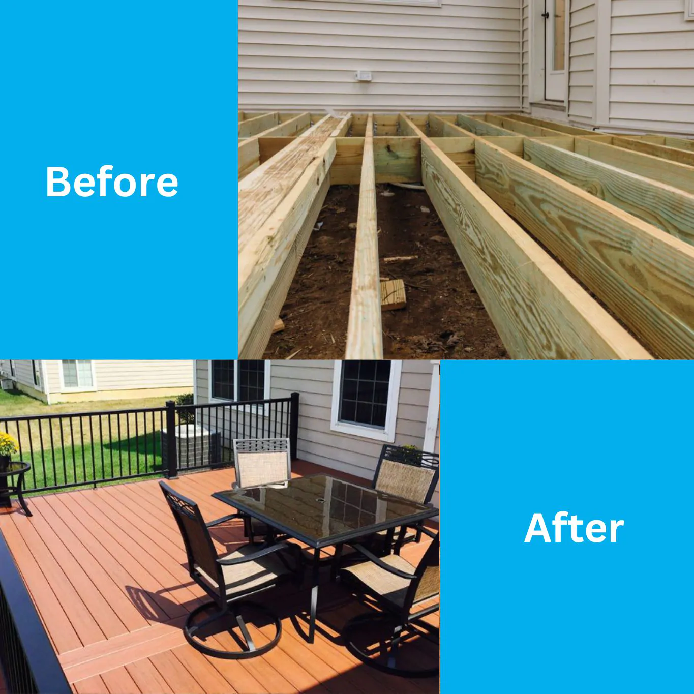 Before and After Deck Installation Services - All Pro Cape May Deck Builders