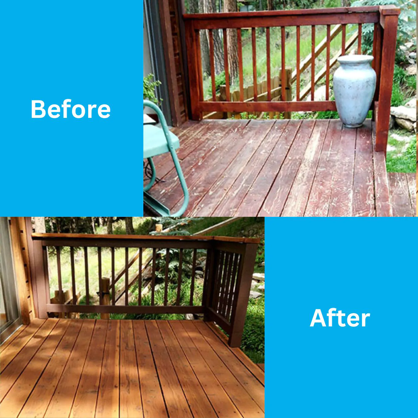 Before and After Deck Restoration Services - All Pro Cape May Deck Builders